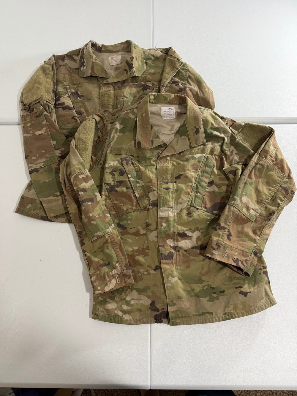 2 Lot Army OCP Multicam Combat Uniform Coat S 33 Short Military ACU Jacket